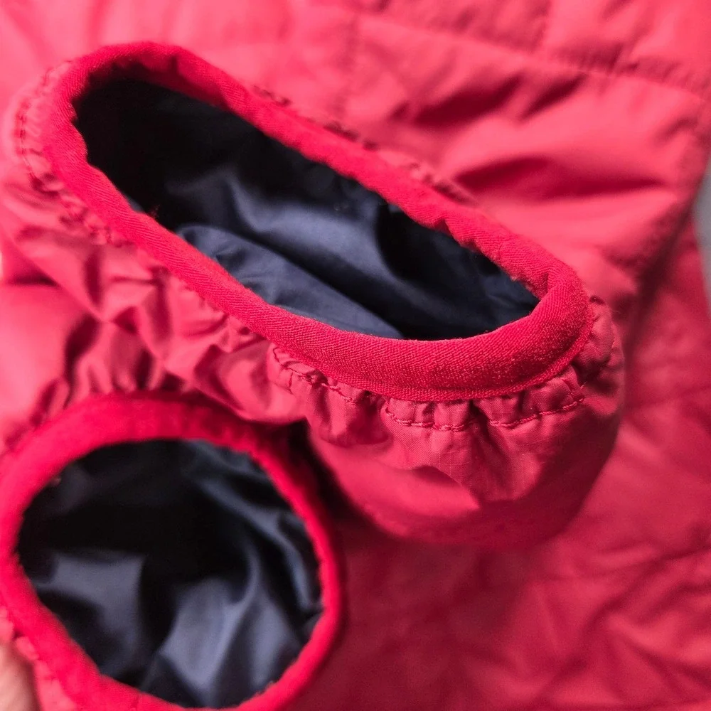 Patagonia Nano Puff Jacket Kids XL 14 Red Quilted Insulated Puffer Brick Pattern